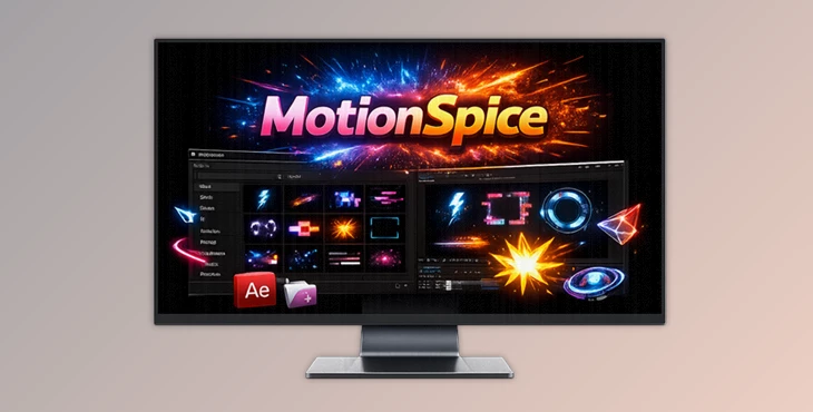 MotionSpice: motion asset library for After Effects (v1.0)